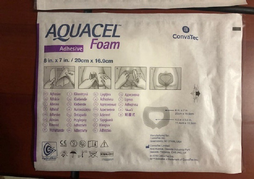 Aquacel Foam Adhesivo Sacro 20x17cm O Cuadrado 17x17cm