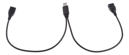 . 1x Cabo Divisor Usb Fêmea Para Adaptador Usb De 2 Portas