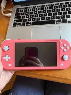 Nintendo Switch Lite Coral Solo 1 Mes De Uso Caja Y Juegos