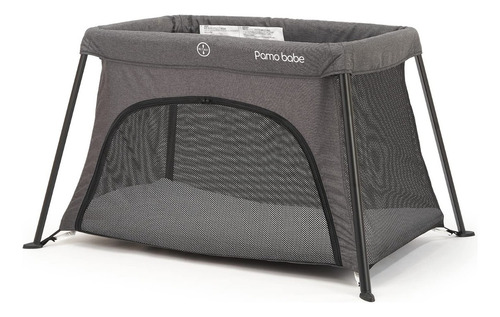 Cuna Corral Viajero Para Bebé Pamo Babe Ligero Y Compacto Color Gris