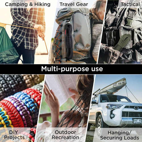 Cuerda Paracord Para Supervivencia, Disponible En 45 Colores