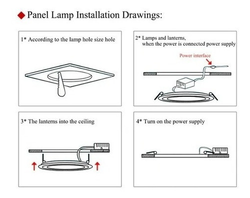 X10 Foco Panel Plafón Led 12w Embutido Redondo Luz Calida