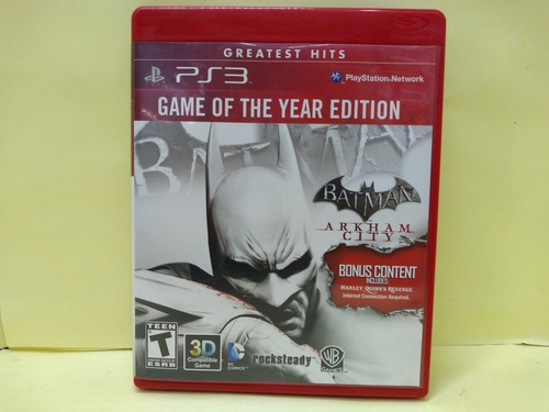 Batman Arkham City Edición Juego Del Año Para Ps3 Físico.