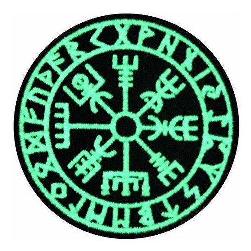 Embtao Brillan En La Oscuridad Vegvisir Vikingo Brújula Run