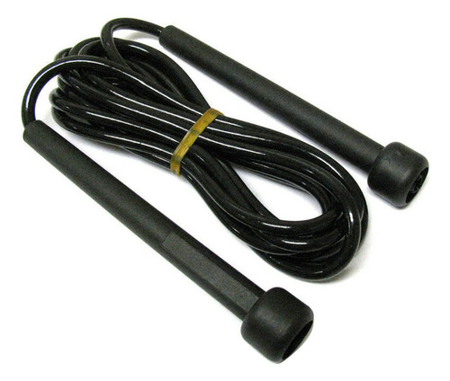 Okk Cuerda De Salto Negra Con Mango Ajustable Para Fitness