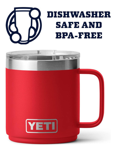 Taza Apilable Yeti Rambler De 10 Oz, Aislada Al Vacío, Ma...