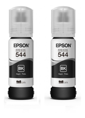 Kit 2 Botellas De Tinta Epson T544 Negro