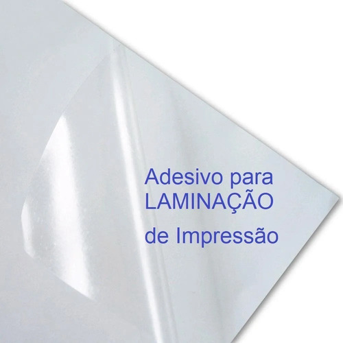 Imagem 4 de 5 de Rolo Adesivo Vinil Branco Jato Tinta 0,21x20m Com Laminação