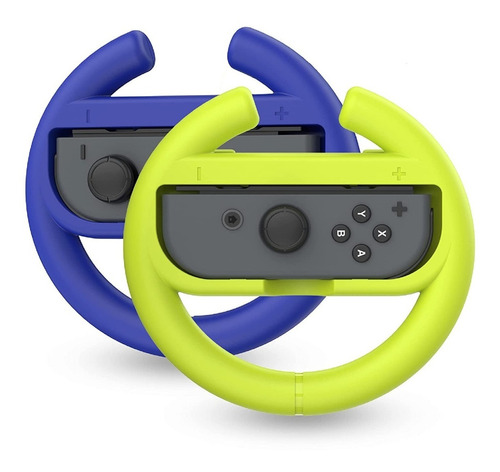 Accesorios Para Joycon Grip Para Mario Kart Azul Y Amarillo