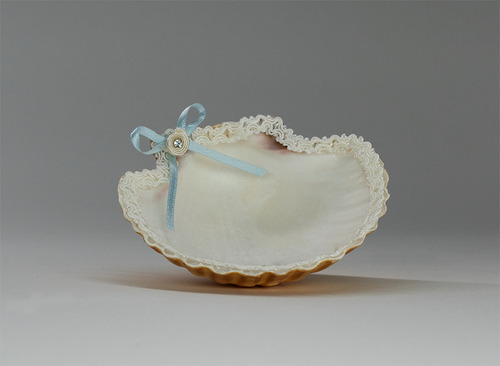 Kit Bautizo Hueso Caja De Madera Niño Concha, Toalla Y Vela