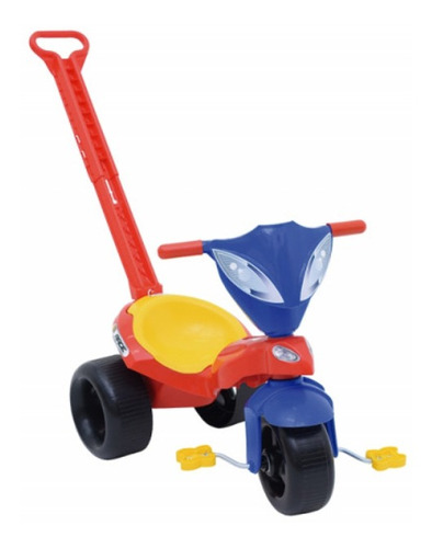Triciclo Infantil Race Com Empurrador Xalingo - 0735.4 Cor Vermelho