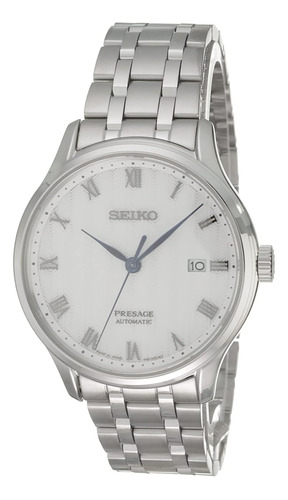 Reloj Seiko Presage Caballero Automatico Srpc79j1 Blanco