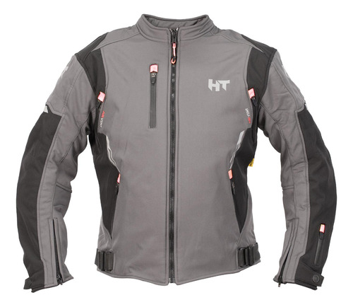 Chamarra Para Moto Repelente Talla S Rojo Softshell Hebotech