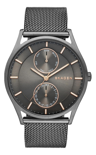 Reloj Skagen Skw6180 Holst Gris De Malla De Hombre Skagen