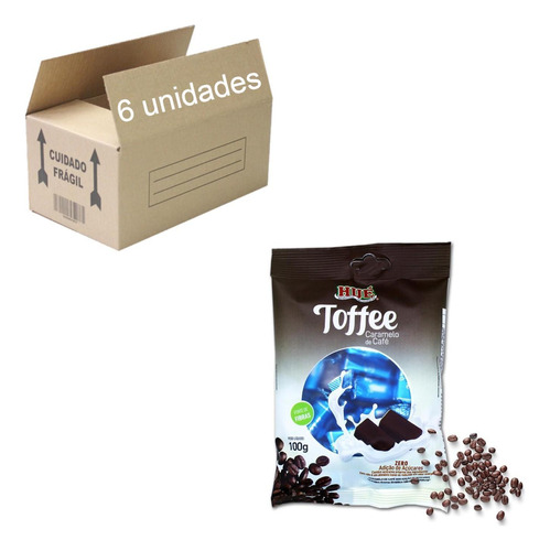 Toffee Caramelo De Café Zero Hué 100g (6 Unidades)