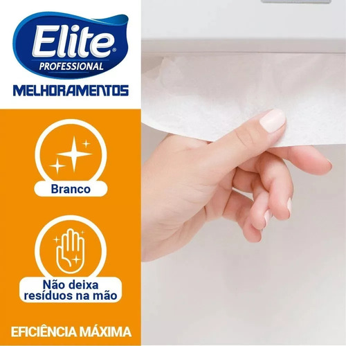 Kit C/6 Toalha Descartável - Fl Simples Elite Classic Interf
