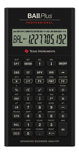 Calculadora Financiera Texas Baii Plus Profesional. Sellada