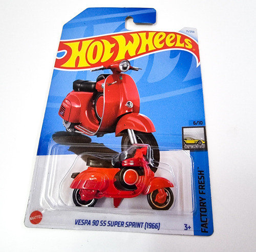 Hot Wheels Vespa 90 Ss Super Sprint (1966) Factory Fresh.