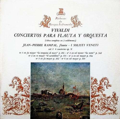 Vivaldi Concierto Para Flauta Y Orquesta Lp 