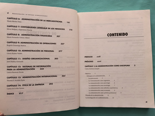 Administración Un Enfoque Interdisciplinario (Usado)
