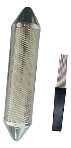 Instrumento Guiro Metal Guiro Shaker 8,2 Cm X 37 Cm