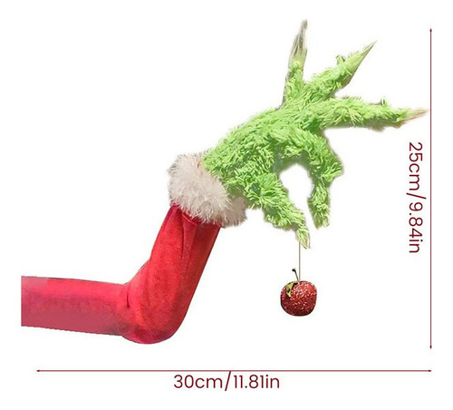 Para 3 Adornos Para Árbol De Navidad De Grinch, Brazo Y Cabe
