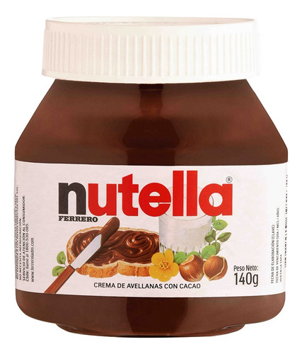 Crema Avellana Nutella 140gr