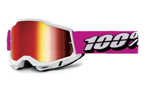 Goggle Bici Mtb 100% Accuri 2 Roy Mirror Red Lens