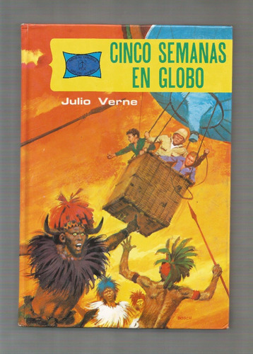 Julio Verne Cinco Semanas En Globo Libro Usado Toray 