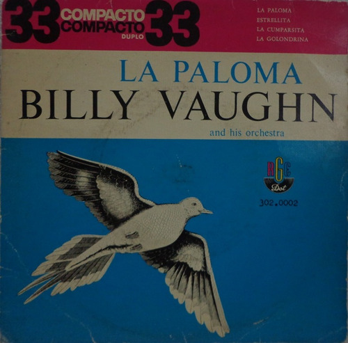 Ep Duplo- Billy Vaughn-1962(la Paloma/estrellita)rge