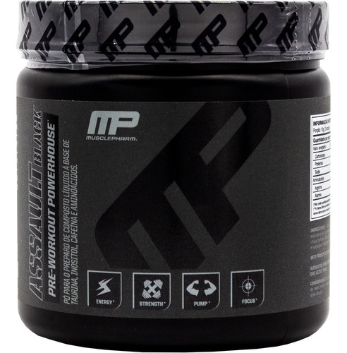 Pré Treino Assault Black 300g Mp Musclepharm 