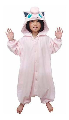 Disfraz Halloween Kigurumi De Pokemon Jigglypuff Para Niños (5-9 Años)