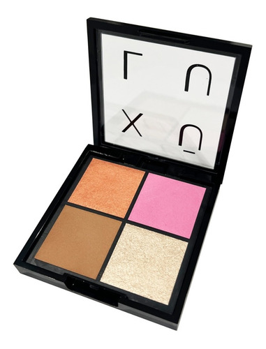Imagen 3 de 7 de Paleta De Rostro Rubor Iluminador Y Contorno Xulu Cosmeticos