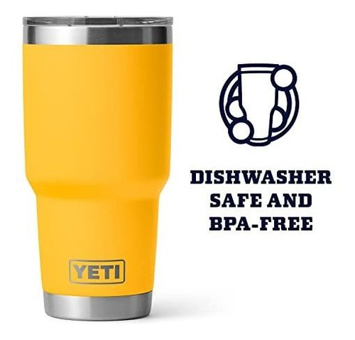 Vaso De 30 Onzas Acero Inoxidable De Color Amarillo