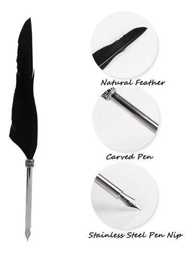 Kit De Caligrafía Con Pluma Y Cuaderno De Diseño Antiguo
