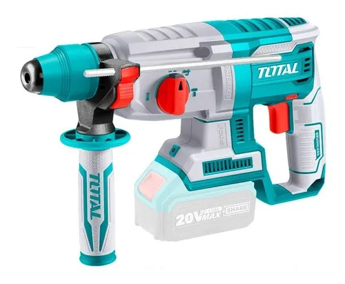Rotomartillo Inalámbrico Total 20v Industrial Motor Brushless Sin Carbones 2.5 J Encastre SDS Plus No Incluye Batería Ni Cargador TRHLI20228