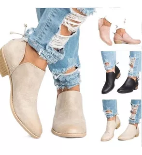 Botas Para Botinas Dama Mujer Clásicos Casuales Flexi Ne [u]