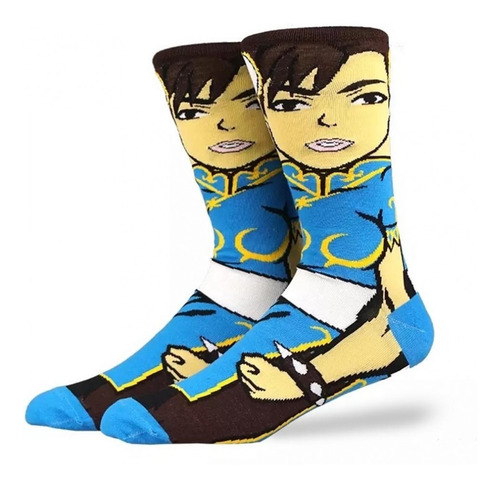 Calcetines Calcetas Algodón Chun Li - Street Fighter Adulto