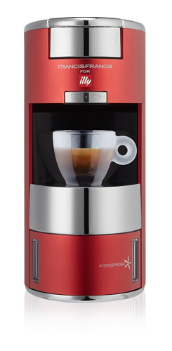 Illy X9 Espresso Machine, 4.8 X 10.5 X 10.6, Rojo