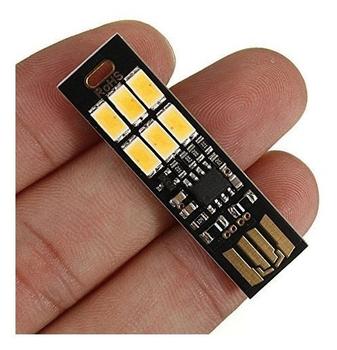 Imagen 4 de 7 de Veladora Led Usb Tactil C/dimmer 6 Leds Alto Brillo Ver Vide