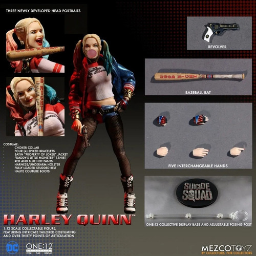 Harley Quinn Sucide Squad (2016) Dc Mezco One:12