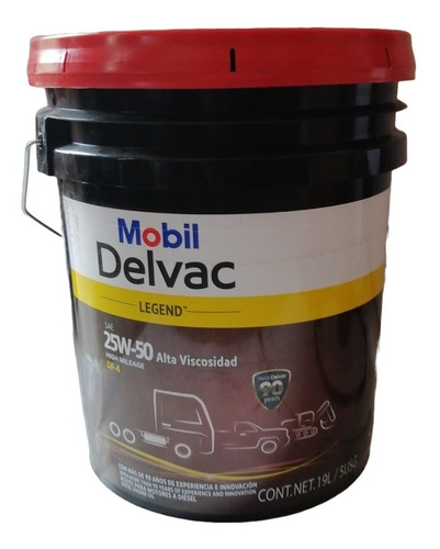 Cubeta De Aceite Diesel Mobil Multigrado 25w50 19 Litros