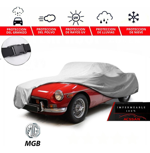 Recubrimiento Cubreauto Eua Con Broche Mgb 1965