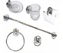 Comprar Juego De Accesorios Para Baño 6pzas Metalico Cromado M\u002Fd
