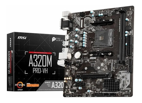 Motherboard Msi A320m Pro-vh Amd Am4 Ddr4 Usb 3.2 Hdmi A320!