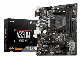 MOTHERBOARD MSI A320M PRO-VH AMD AM4 DDR4 USB 3.2 HDMI A320!