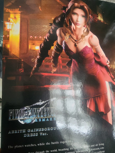 Final Fantasy Vii Aerith Gainsborough Play Art Original (Usado)