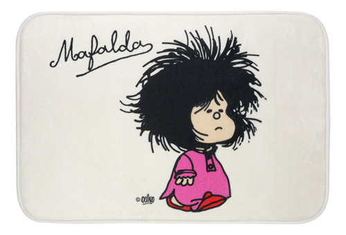 Imagen 1 de 8 de Alfombra Mafalda Con Efecto Memoria 40x60 Cm
