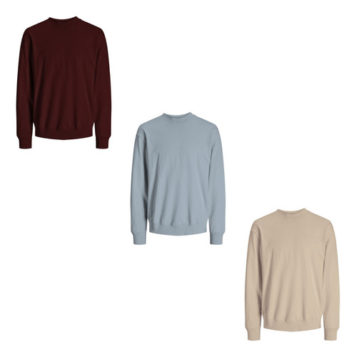 Sudaderas Sin Gorro Conjunto 3 Piezas Algodón Peinado Suaves