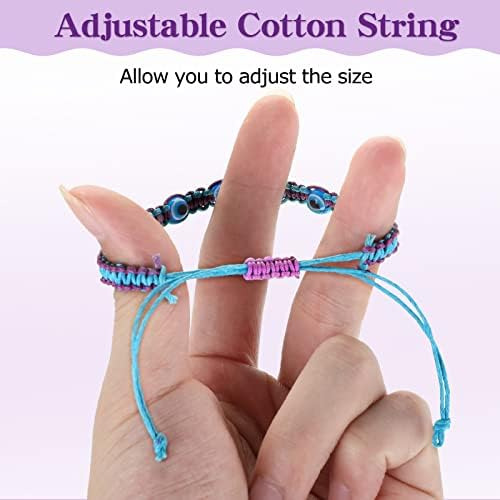 8 Piezas Pulsera Con Cuentas De Mal De Ojo Pulseras De Cuerd